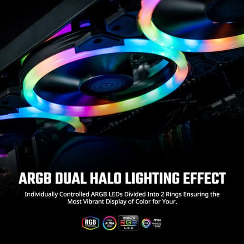 Cooler Master MasterFan MF120 S2 ARGB Cabinet Fan (Single Pack)